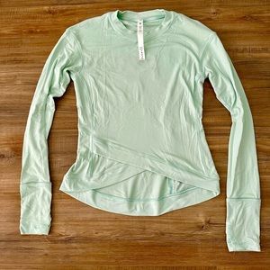 Lululemon athletica mint green long sleeve top